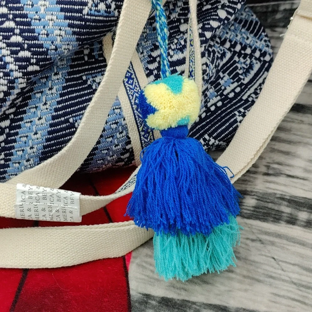 America And Beyond Beaded Tote